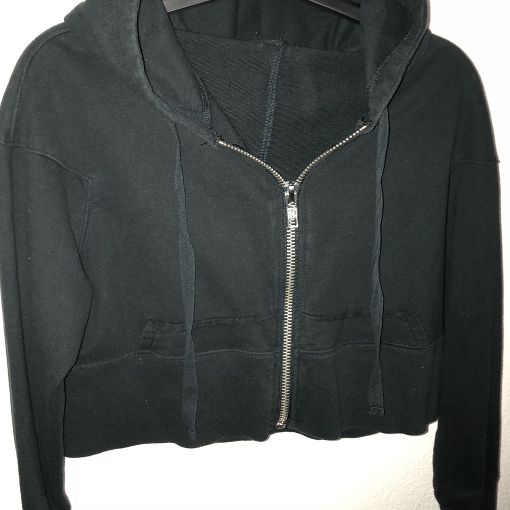 cropped black jacket